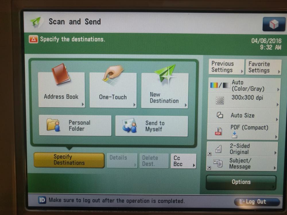 canon quickmenu scanner button